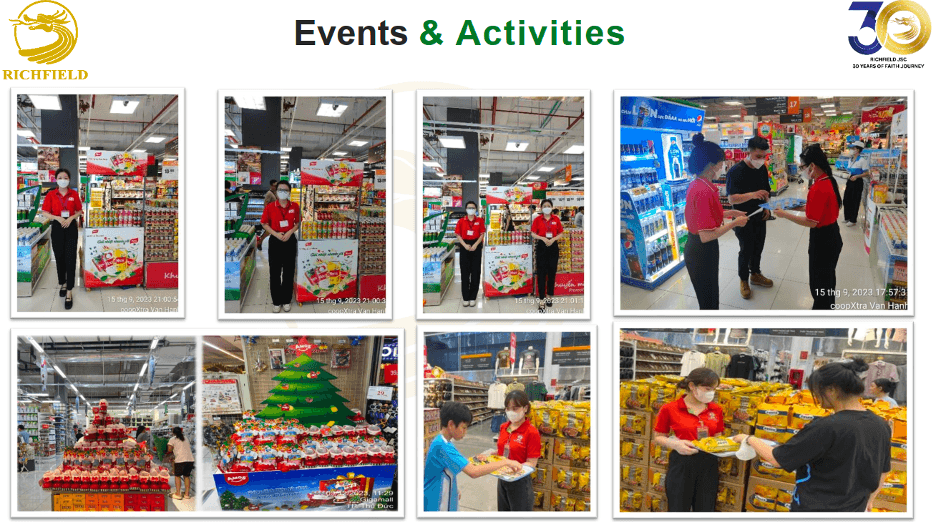 Trade marketing events and activities