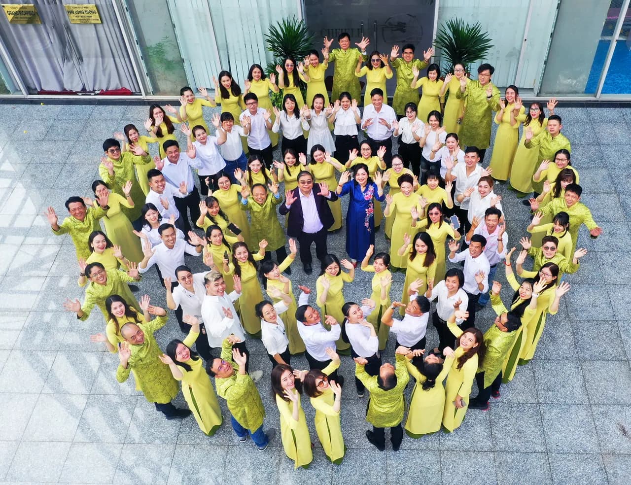 The Richfield team gathered for the annual company portrait